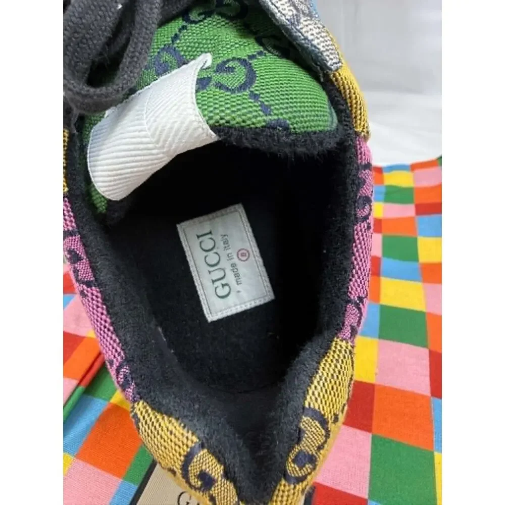 Gucci Rhyton GG Supreme Multicolor Sneakers US Size 8.5 SPB-TS 340691